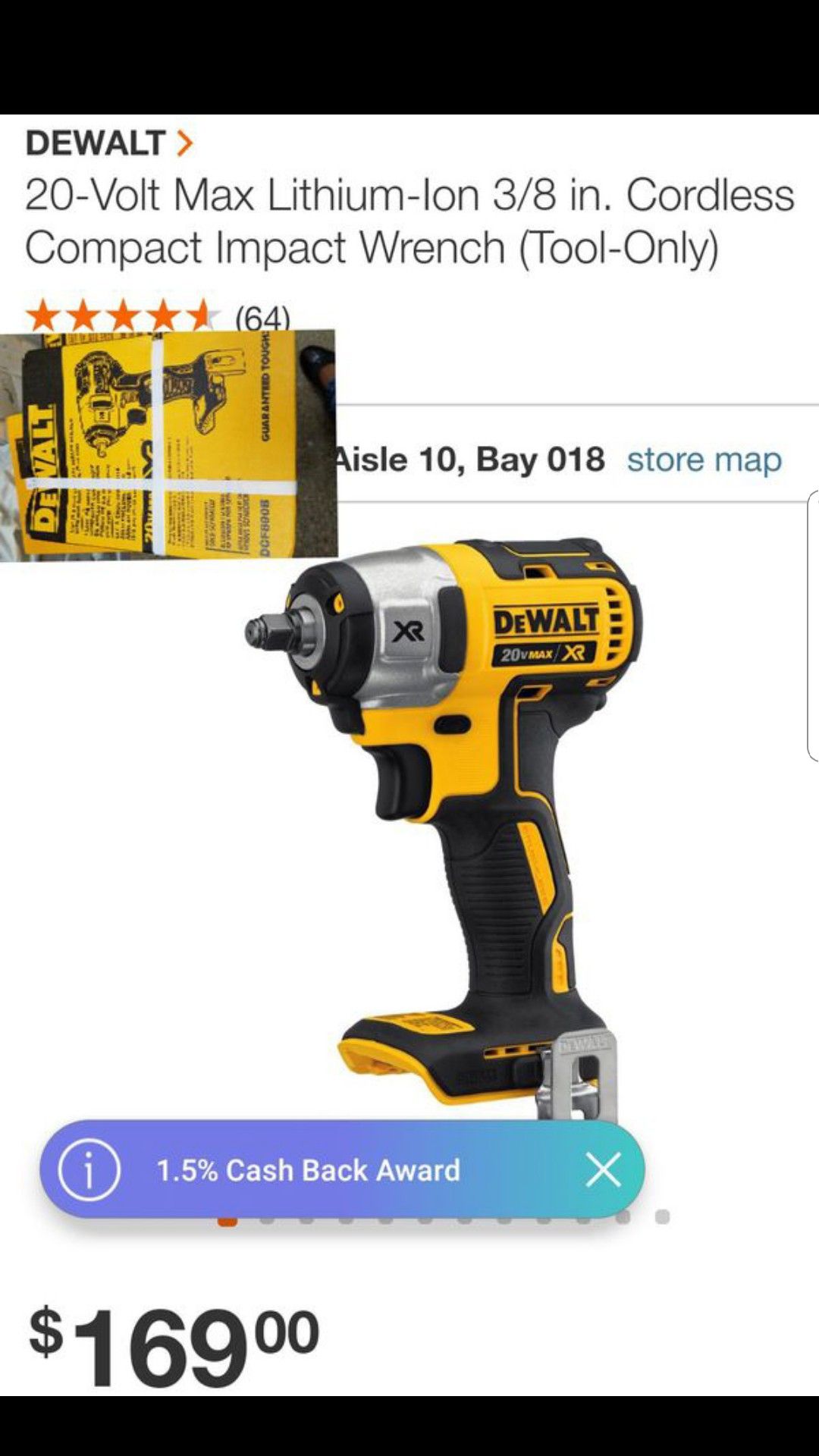 Dewalt 3/8 Impact Wrench