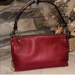 Red Valentina Leather Purse 