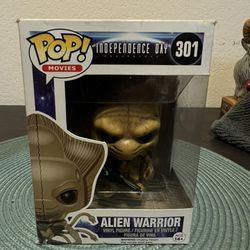 VAULTED Alien Warrior Independence Day Funko Pop #301 Movies Science Fiction