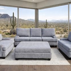 Living Spaces Sierra Sofa Set + DELIVERY