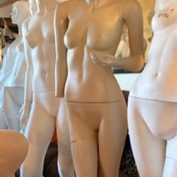 Full Body Female Mannequins, $125 Each!
