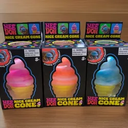 NeeDoh Nice Cream Cone Ice Cream Swirl Squishy Toy Stress Ball (3 Pack)