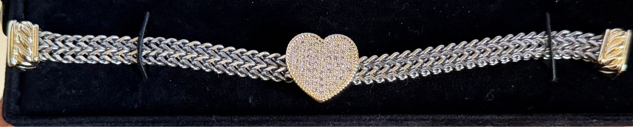 Bling heart bracelet