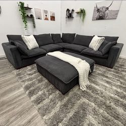 Sectional With Ottoman