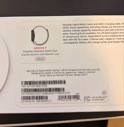 Apple Watch Series 7 (GPS + Cellular, 45mm) Graphite Stainless Steel