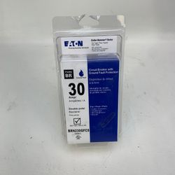 New Eaton Circuit Breaker w/ Ground Fault Protection BRN230GFCS
