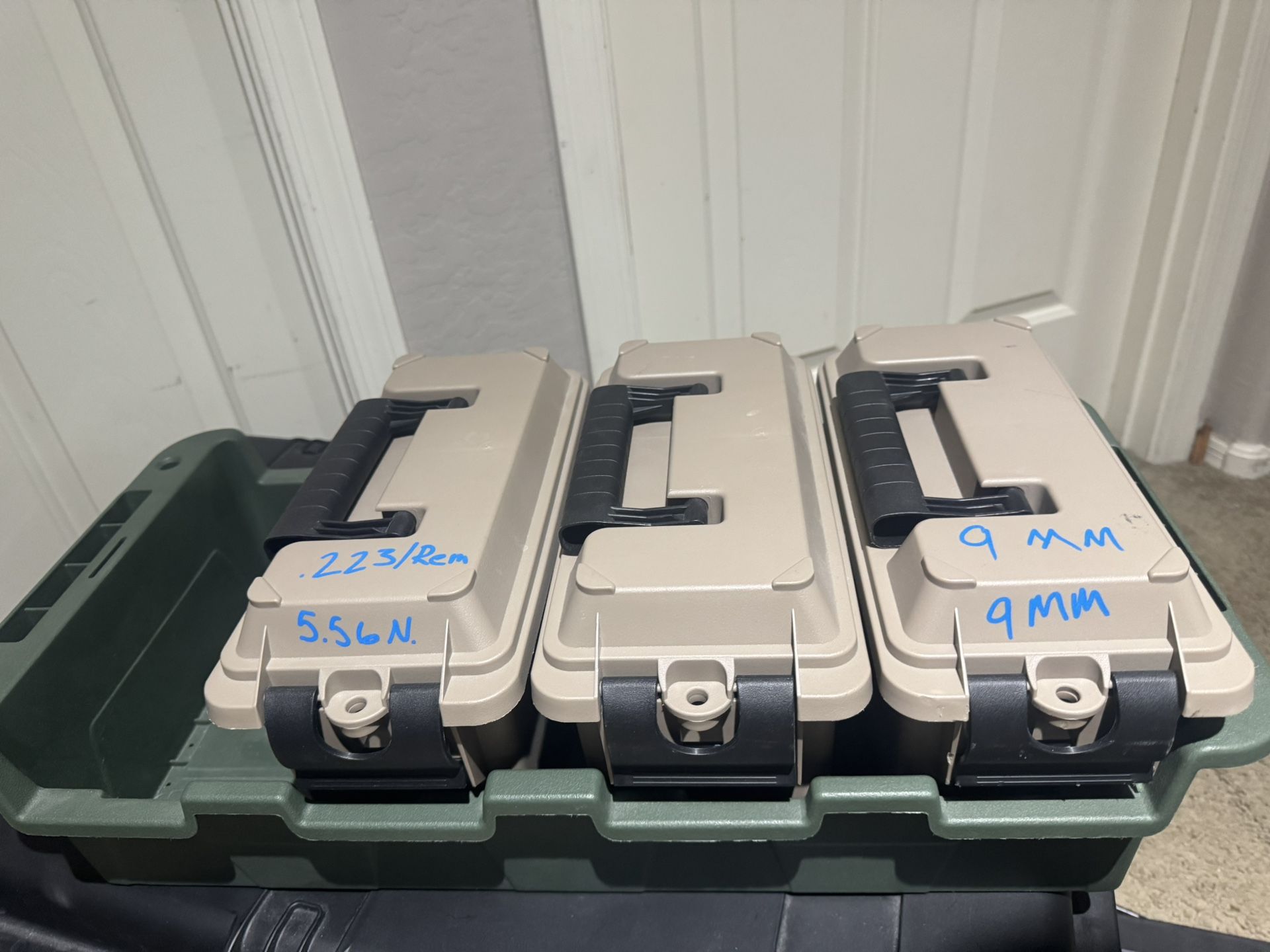 Ammo Boxes With Tray Holder