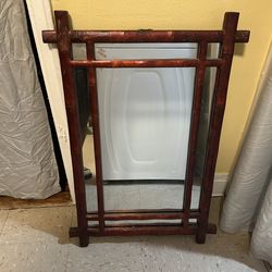 Bamboo mirror vintage