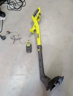 RYOBI ONE+ 18V 10 in. Cordless String Trimmer/Edger with Battery and Charger
