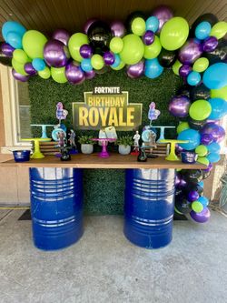 Fortnite Birthday Party Decor Balloons Llama Durr burger 