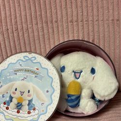 Sanrio Happy Birthday Light up Plush Brand New In Box Cinnamoroll
