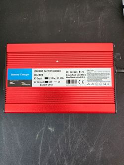 36 Volt 5 AMP Golf Carts Battery Charger, for SB50 Style Plug 900W Golf Cart Charger US Plug 110V Red