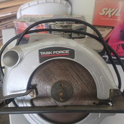 Circular saw, jigsaw, and an angle grinder