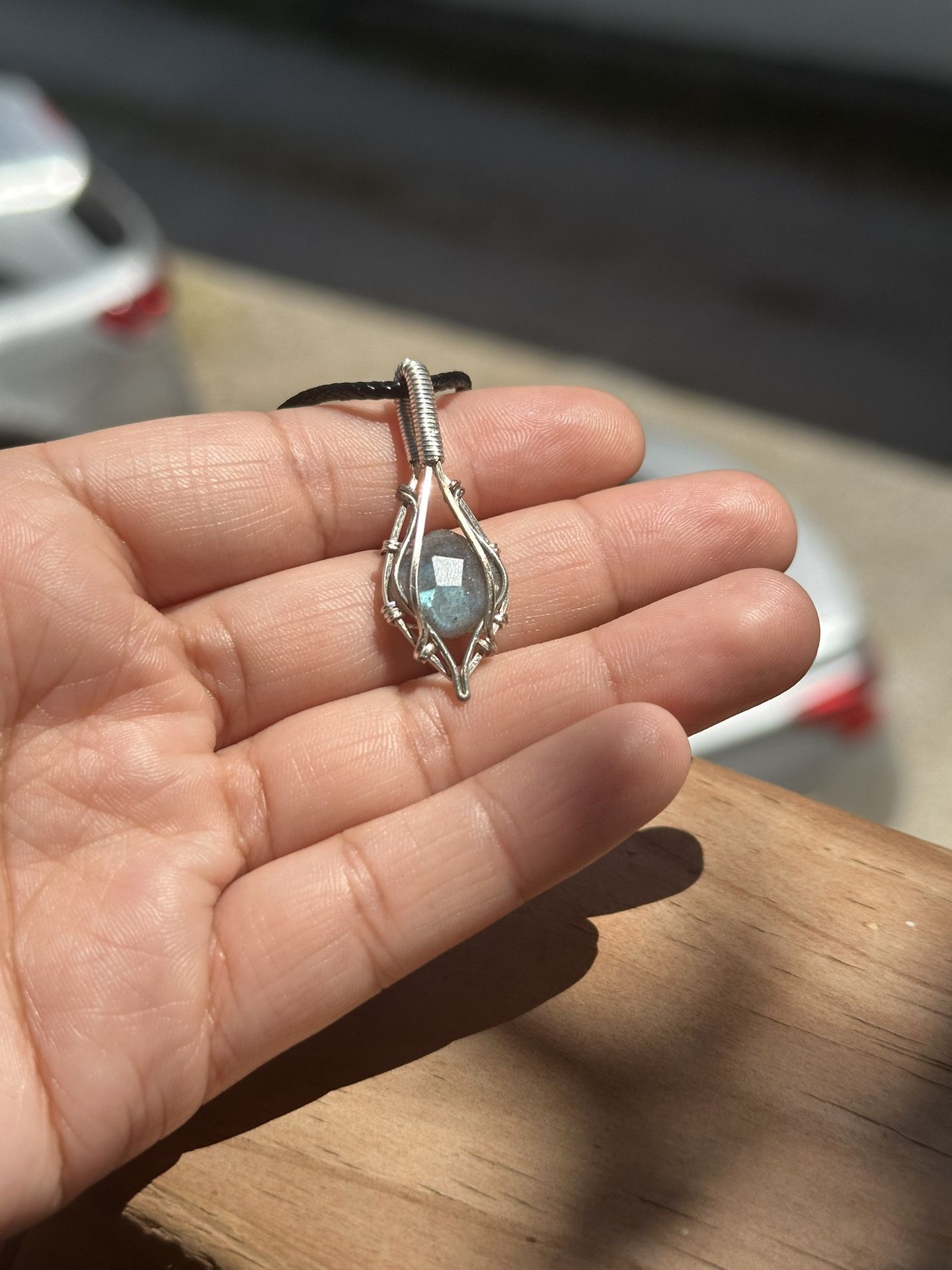 Faceted Labradorite Pendant