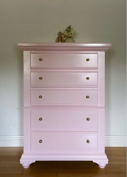 Tall Pink Dresser