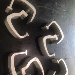 4 Topper Hold Down Clamps w/ Grip Ends