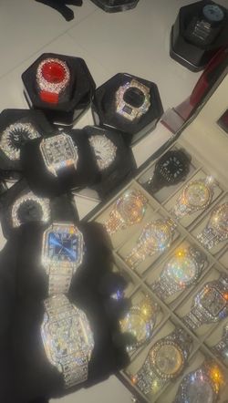 Luxury Designer Automatic Stainless Steel & Moissanite Watches