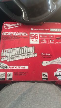 3/8 in. Drive SAE/Metric Ratchet and Socket Mechanics Tool Set (56-Piece)