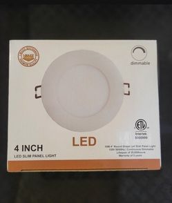 4"  Led Slim Panel Down light  Dimmable 