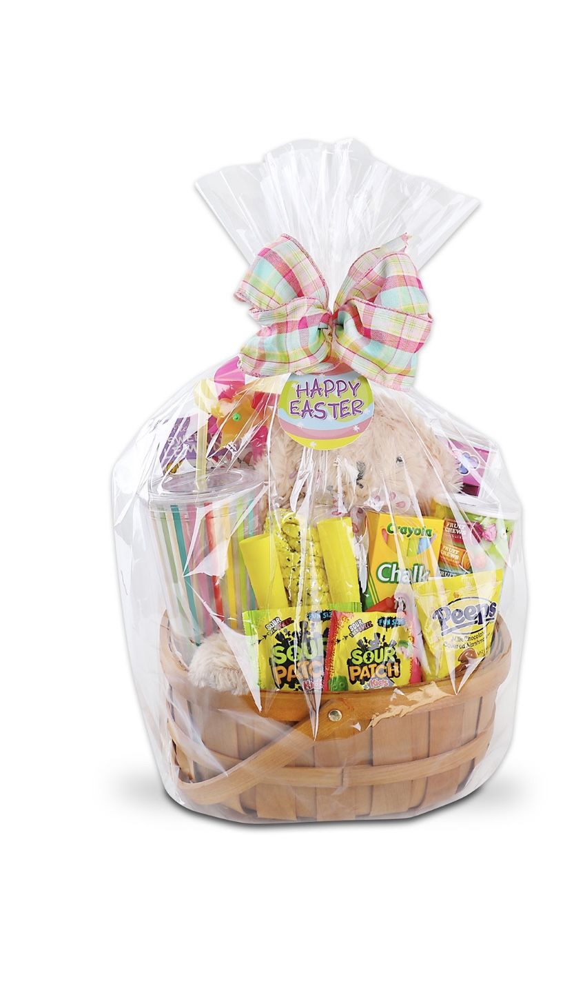 Alder Creek Gift Baskets with delicious gifts wrapped in one basket-Pink