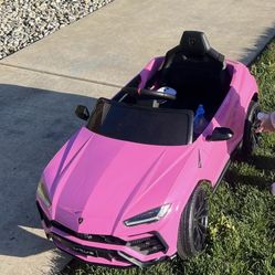 Pink Remote Kids Car Lamborghini