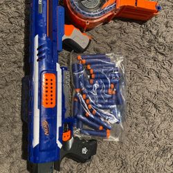 Elite E Rampage Nerf Gun with bullets, Amazing condition!