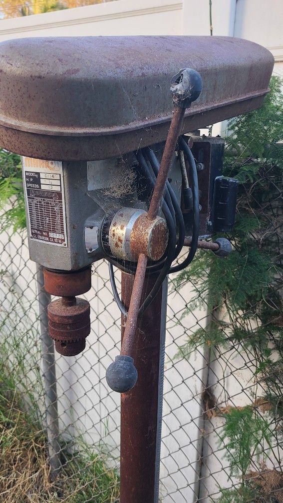 Large Delta Drill Press 5ft Been In Weather