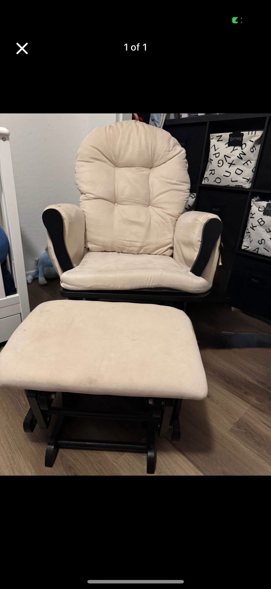 **pending Pick Up* Rocking Chair With Ottoman