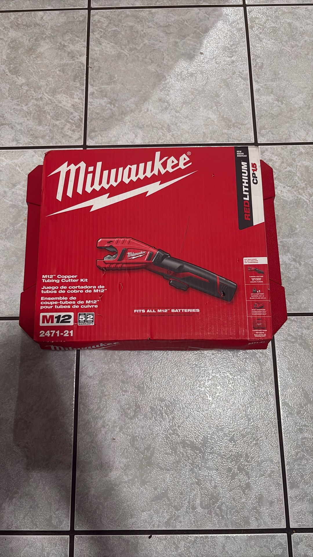 Milwaukee M12 Copper Tubing Cutter Kit