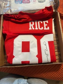 Signed Authentic Jerry Rice Jersey