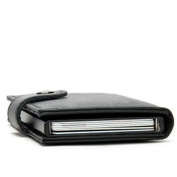 Cool RFID Black Leather Men's Card Holder Card Bifold Small Wallet For Men