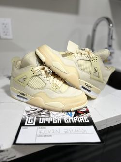 Air Jordan 4 Retro Off-White Sail size 9M/10.5W