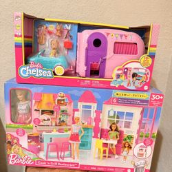 Barbie Cook ‘n Grill Restaurant Doll Playset, 30 Pieces Bundle Set 
