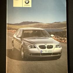 BMW 5 Series (E60, 2003-2010) Owner’s Manual - 218-page book only; no pouch