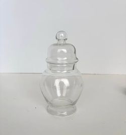 Clear Glass Apothecary Jar with Lid