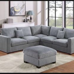 Sectional With Ottoman Brand New In Box