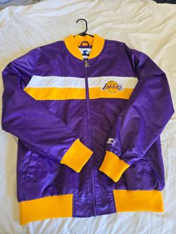 Starter LA Lakers Satin Bomber Jacket