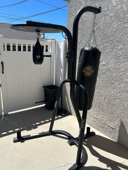 Everlast Dual Station Heavy Bag and Speed Bag Stand