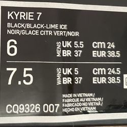 Nike Kyrie 7 Black,Blue 2021 