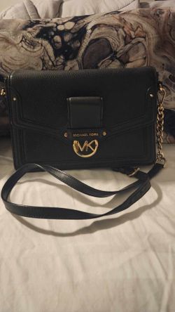 Michael Kors Black Leather Crossbody Bag