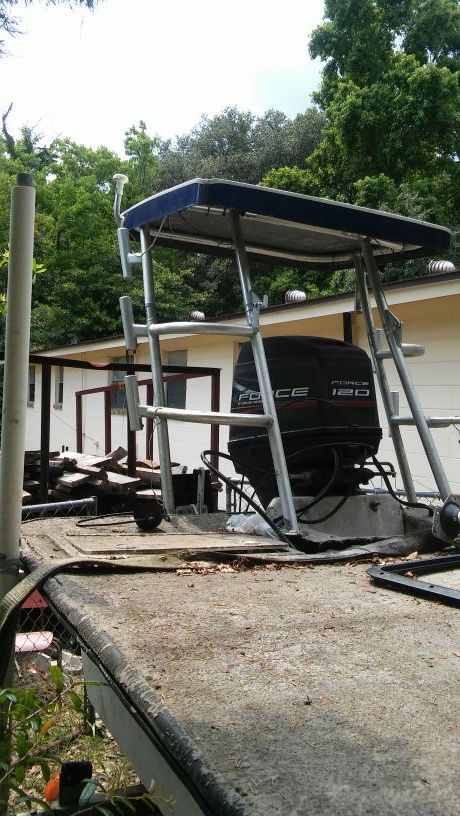 Custom fishing boat folding poling casting platform 3x4ft