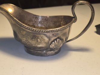 Antique Alpha Plate Gravy Boat