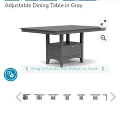 Dining room table/ Adjustable Height