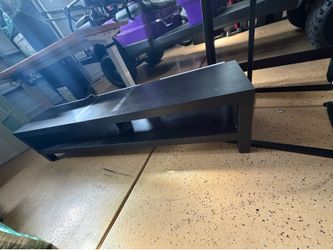 Black TV stand