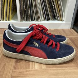 Puma Suede Vintage Peacoat High Risk Red Size 12