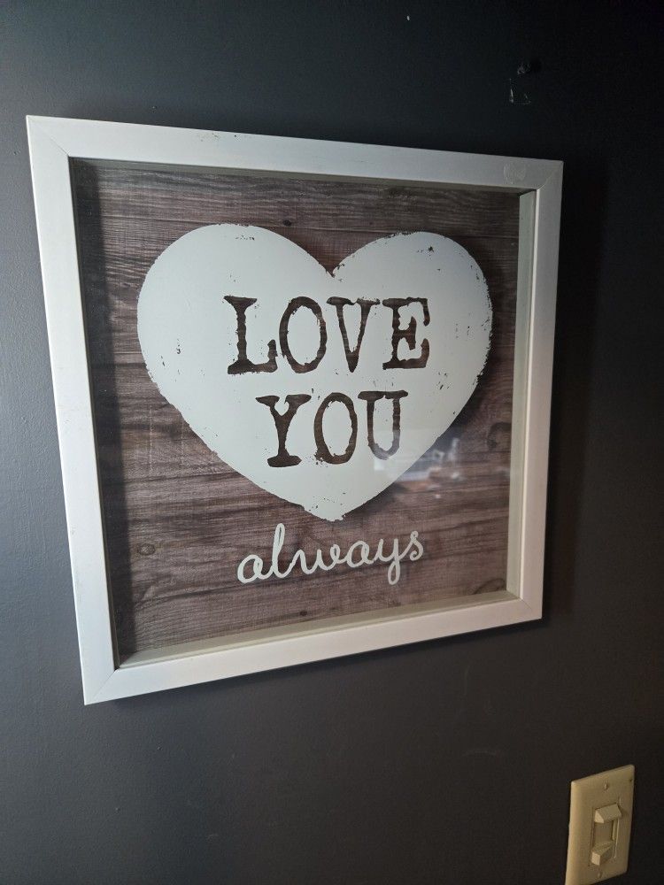 14x14 Love You Always Wall Decor