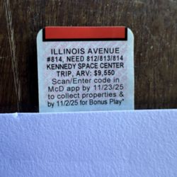 McDonald’s Monopoly Rewards