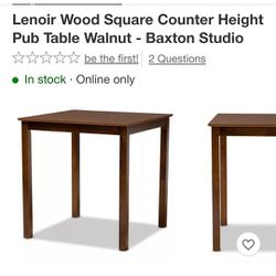 Counter / Bar Height Pub Table