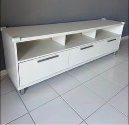 MOVING SALE Moving Sale – White TV Stand with Storage