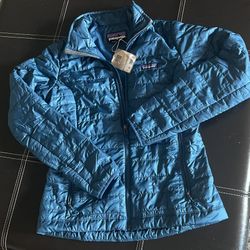 NEW: Womens Patagonia Nano Puff Jacket -Lagoon Blue